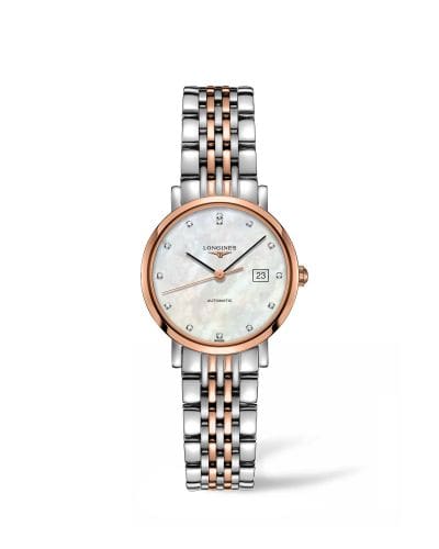 Longines Elegant Collection Automatic 29 Stainless Steel / Pink Gold / MOP L4.310.5.87.7