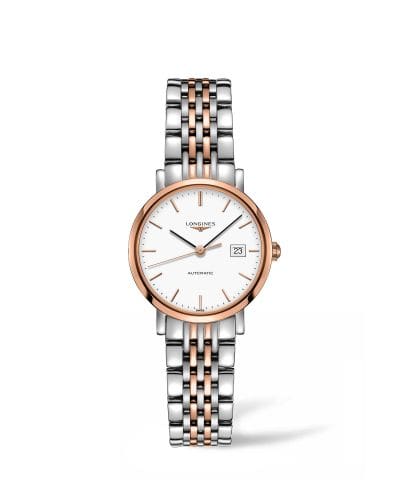 Longines Elegant Collection Automatic 29 Stainless Steel / Pink Gold / White L4.310.5.12.7