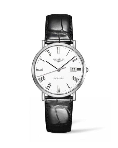 Longines Elegant Collection Automatic 37 Stainless Steel / White / Strap L4.810.4.11.2