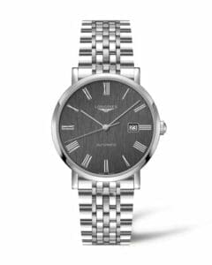 Longines Elegant Collection Automatic 41 Stainless Steel / Anthracite - Roman / Bracelet L4.911.4.71.6