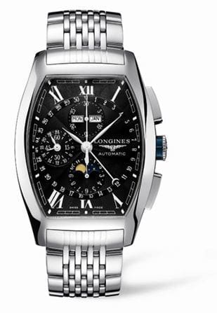 Longines Evidenza Chronograph Calendar Black Bracelet L2.688.4.58.6