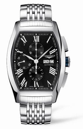 Longines Evidenza Chronograph XL Black Bracelet L2.701.4.58.6