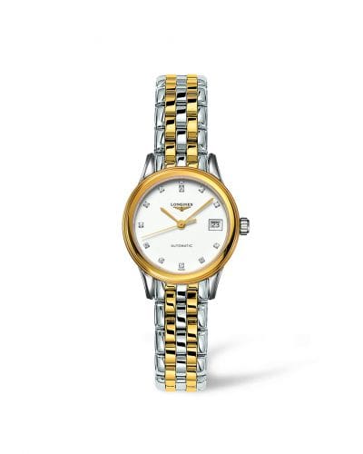 Longines Flagship 26 Automatic Two Tone White Diamond L4.274.3.27.7
