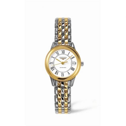 Longines Flagship 26 Automatic Two Tone White Roman L4.274.3.21.7