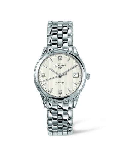 Longines Flagship 35.6 Automatic Stainless Steel Cream L4.774.4.76.6