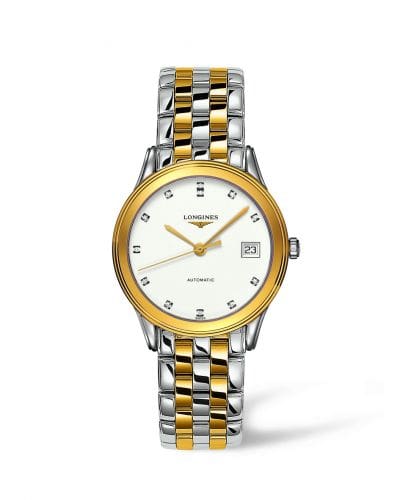 Longines Flagship 35.6 Automatic Two Tone White Diamond L4.774.3.27.7