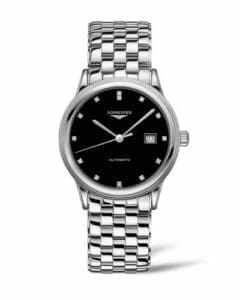 Longines Flagship 40 Stainless Steel / Black - Diamond / Bracelet L4.984.4.57.6