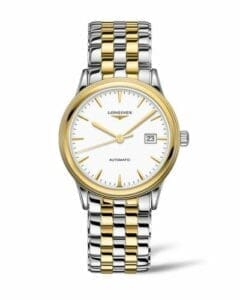 Longines Flagship 40 Stainless Steel - Yellow Gold / White / Bracelet L4.984.3.22.7