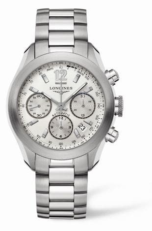 Longines GrandeVitesse Chronograph Silver Bracelet L3.635.4.76.6