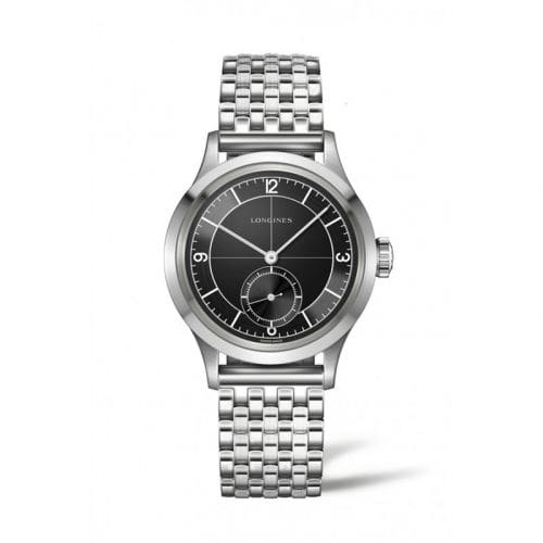 Longines Heritage 38.5 Small Seconds Black Sector / Bracelet L2.828.4.53.6