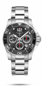 Longines HydroConquest 41 Automatic Chronograph Stainless Steel / Ceramic / Black / Bracelet L3.783.4.56.6
