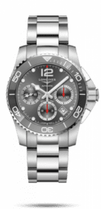 Longines HydroConquest 41 Automatic Chronograph Stainless Steel / Ceramic / Grey / Bracelet L3.783.4.76.6
