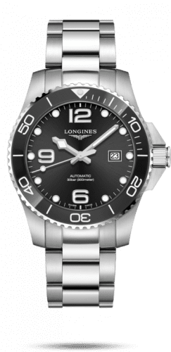 Longines HydroConquest 43 Automatic Stainless Steel / Ceramic / Black / Bracelet L3.782.4.56.6
