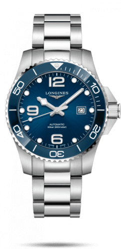 Longines HydroConquest 43 Automatic Stainless Steel / Ceramic / Blue / Bracelet L3.782.4.96.6