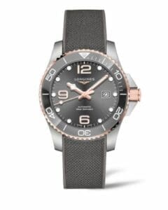 Longines HydroConquest 43 Automatic Stainless Steel - Pink Gold / Grey / Rubber L3.782.3.78.9