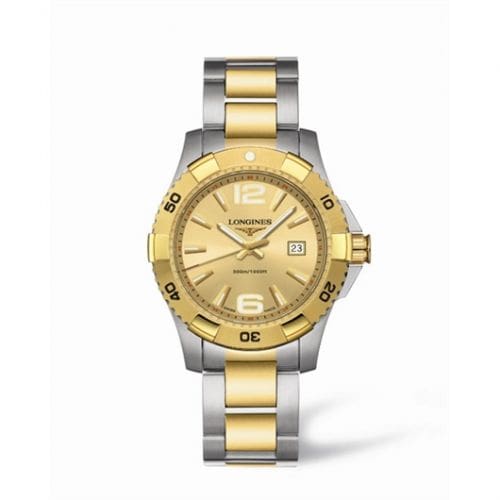 Longines Hydroconquest 39 Quartz Two Tone Gold L3.647.3.36.7