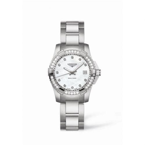 Longines Hydroconquest Quartz 29.5 Diamond MOP L3.247.0.87.6