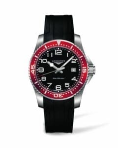 Longines Hydroconquest Quartz 41 Black / Red Rubber L3.689.4.59.2