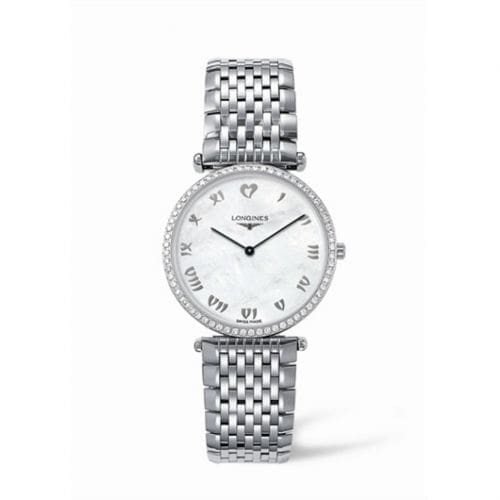 Longines La Grande Classique 33 Quartz Diamond Bezel L4.741.0.09.6