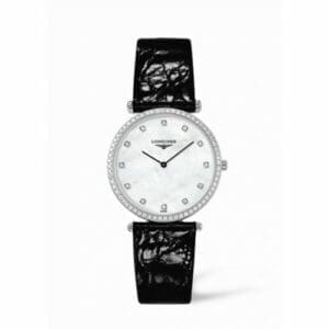Longines La Grande Classique 33 Quartz Diamond Bezel MOP L4.741.0.80.2