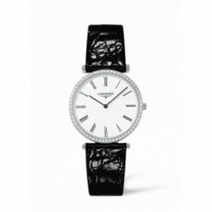 Longines La Grande Classique 33 Quartz Diamond Bezel Roman L4.741.0.11.2