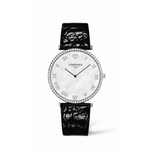 Longines La Grande Classique 37 Quartz Diamond Bezel Heart MOP L4.770.0.09.4