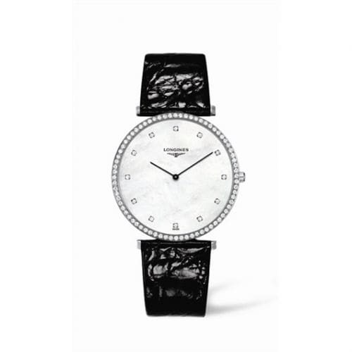 Longines La Grande Classique 37 Quartz Diamond Bezel L4.770.0.80.4