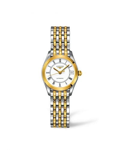 Longines La Grande Classique Automatic 25 Stainless Steel / Yellow Gold PVD / White L4.398.3.11.7