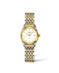 Longines La Grande Classique Automatic 25 Stainless Steel / Yellow Gold PVD / White L4.398.3.12.7