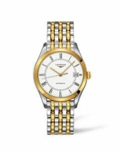 Longines La Grande Classique Automatic 36 Stainless Steel / Yellow Gold PVD / White L4.898.3.11.7