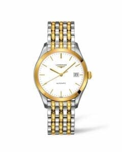 Longines La Grande Classique Automatic 36 Stainless Steel / Yellow Gold PVD / White L4.898.3.12.7