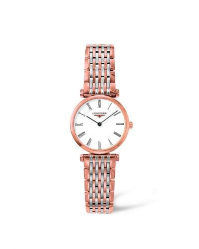 Longines La Grande Classique Quartz 24 Two Tone Pink Roman L4.209.1.11.7