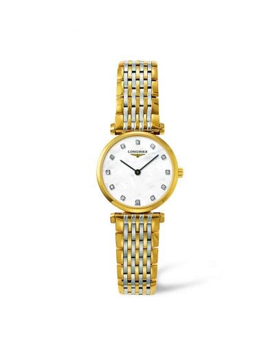Longines La Grande Classique Quartz 24 Two Tone Yellow MOP L4.209.2.87.7