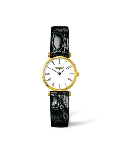 Longines La Grande Classique Quartz 24 Yellow Leather Roman L4.209.2.11.2