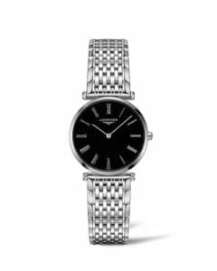 Longines La Grande Classique Quartz 29 Stainless Steel / Black - Roman / Bracelet L4.512.4.51.6