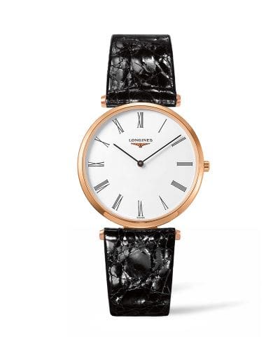 Longines La Grandes Classique Quartz 36 PVD Rose / White Roman / Strap L4.755.1.91.2