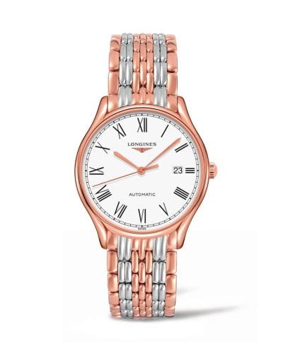 Longines Lyre 38.5 Automatic PVD Red / White - Roman / Bracelet L4.960.1.11.7