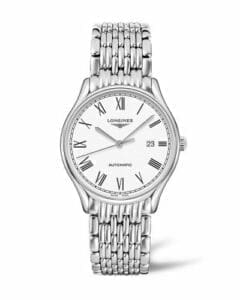 Longines Lyre 40 Automatic Stainless Steel / White - Roman / Bracelet L4.961.4.11.6