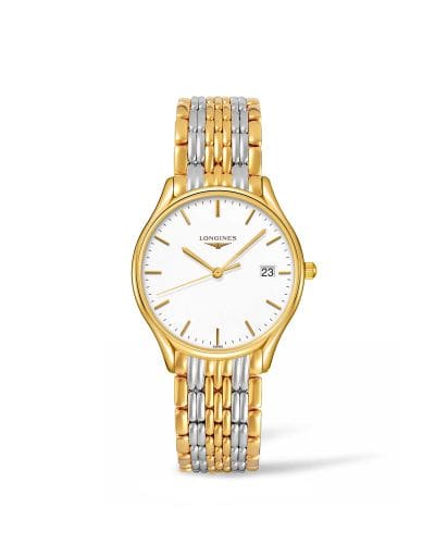 Longines Lyre Quartz 32 Yellow Gold PVD / White / Bracelet L4.359.2.12.7