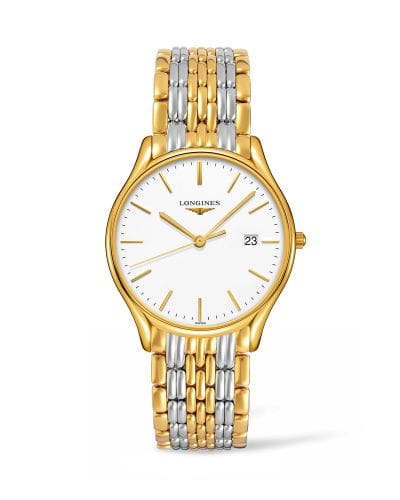 Longines Lyre Quartz 38.5mm Two Tone / White L4.859.2.12.7