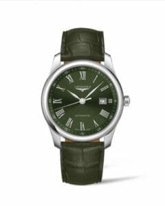 Longines Master Collection 40 Date Stainless Steel / Green - Roman L2.793.4.09.2