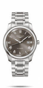 Longines Master Collection 40 Date Stainless Steel / Grey Roman / Bracelet L2.793.4.71.6