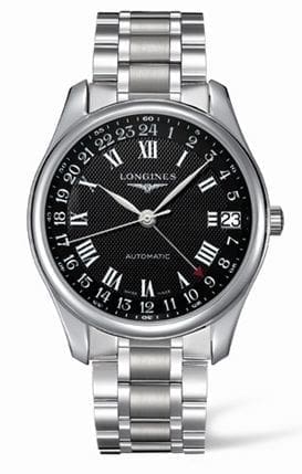 Longines Master Collection 42 24h Stainless Steel / Black-Roman / Bracelet L2.718.4.51.6