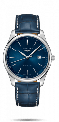 Longines Master Collection 42 Date Stainless Steel / Blue / Alligator L2.893.4.92.0