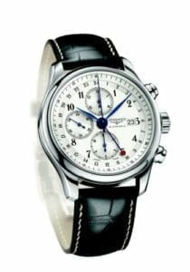 Longines Master Collection 44 Chronograph Stainless Steel / Silver-Arabic / Alligator / 100th anniversary of the Republic of Portugal L2.740.4.73.3