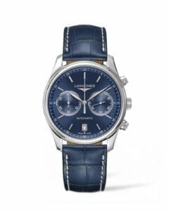 Longines Master Collection Chronograph 40 Stainless Steel / Blue / Strap L2.629.4.92.0