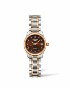 Longines Master Collection Date 25.5 Stainless Steel - Pink Gold / Brown / Bracelet L2.128.5.67.7