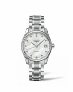 Longines Master Collection Date 34 Stainless Steel / MOP / Bracelet L2.357.4.87.6