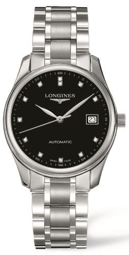Longines Master Collection Date 36 Black Diamond / Bracelet L2.518.4.57.6