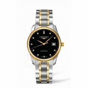 Longines Master Collection Date 36 Two Tone Black DIamond L2.518.5.57.7